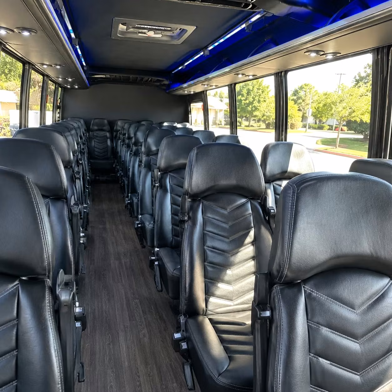 30 passenger minibus inside