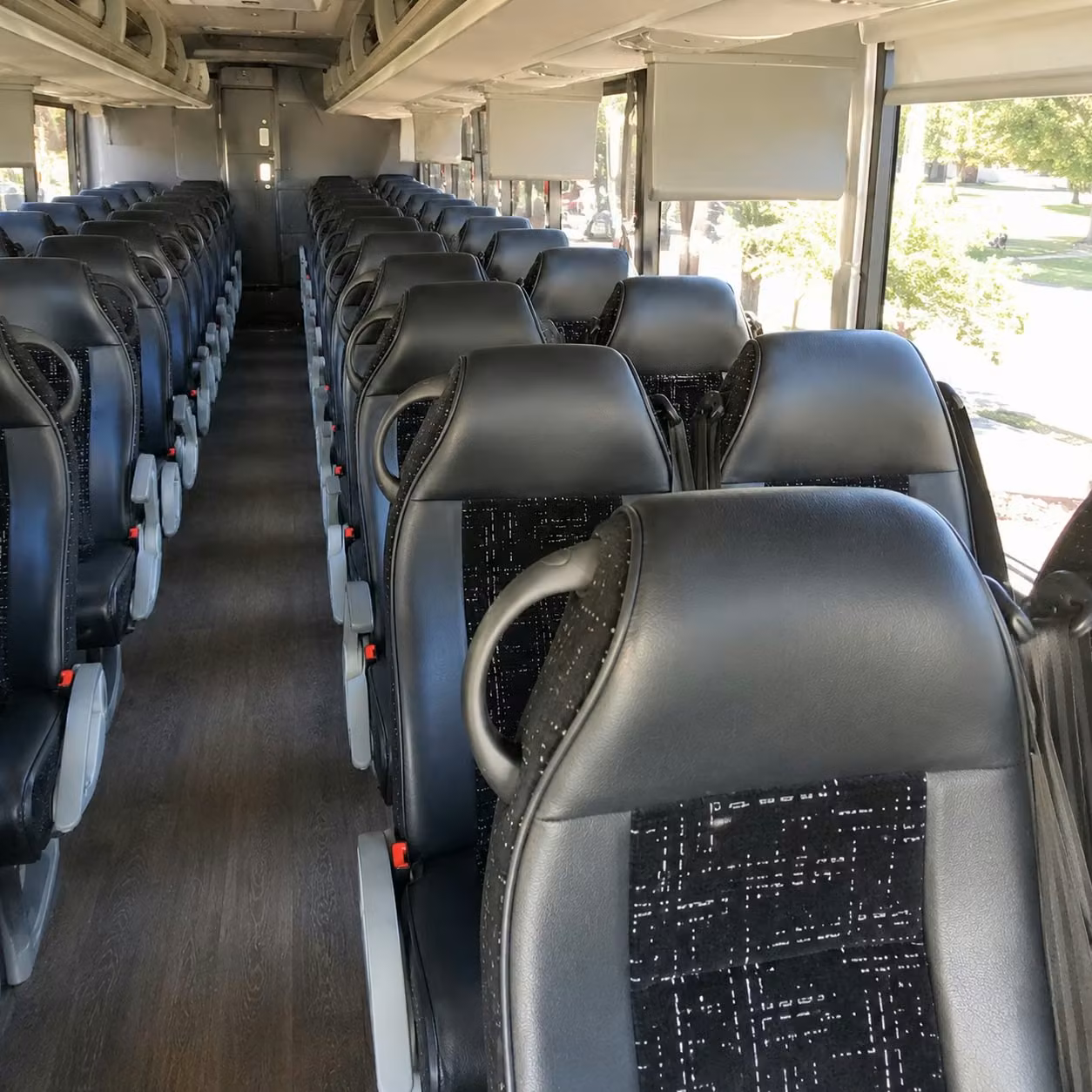 omaha charter bus interior