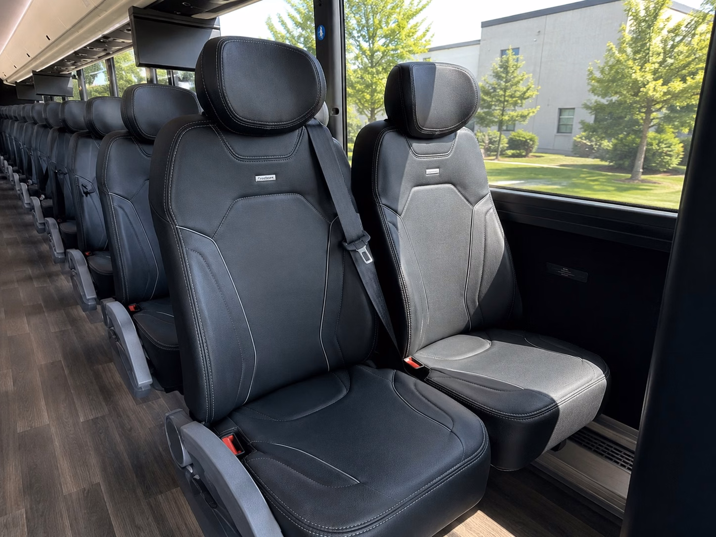 omaha charter bus rental interior